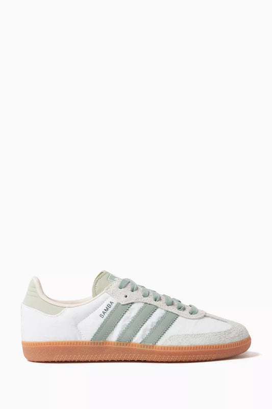 Adidas Samba White/ Green