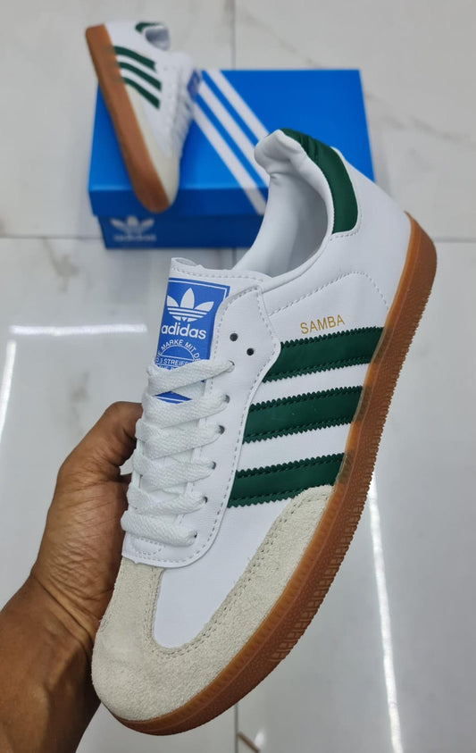 Adidas Samba White/ Green