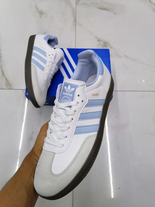 Adidas Samba White/ Blue