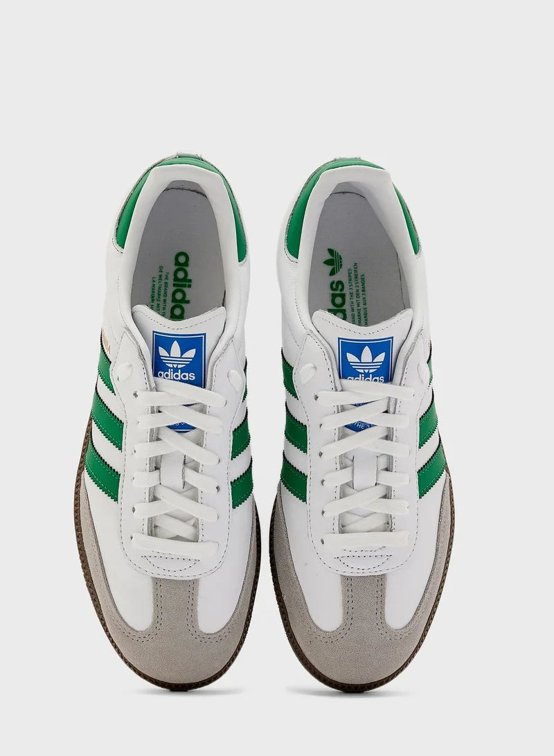 Adidas Samba White/ Green