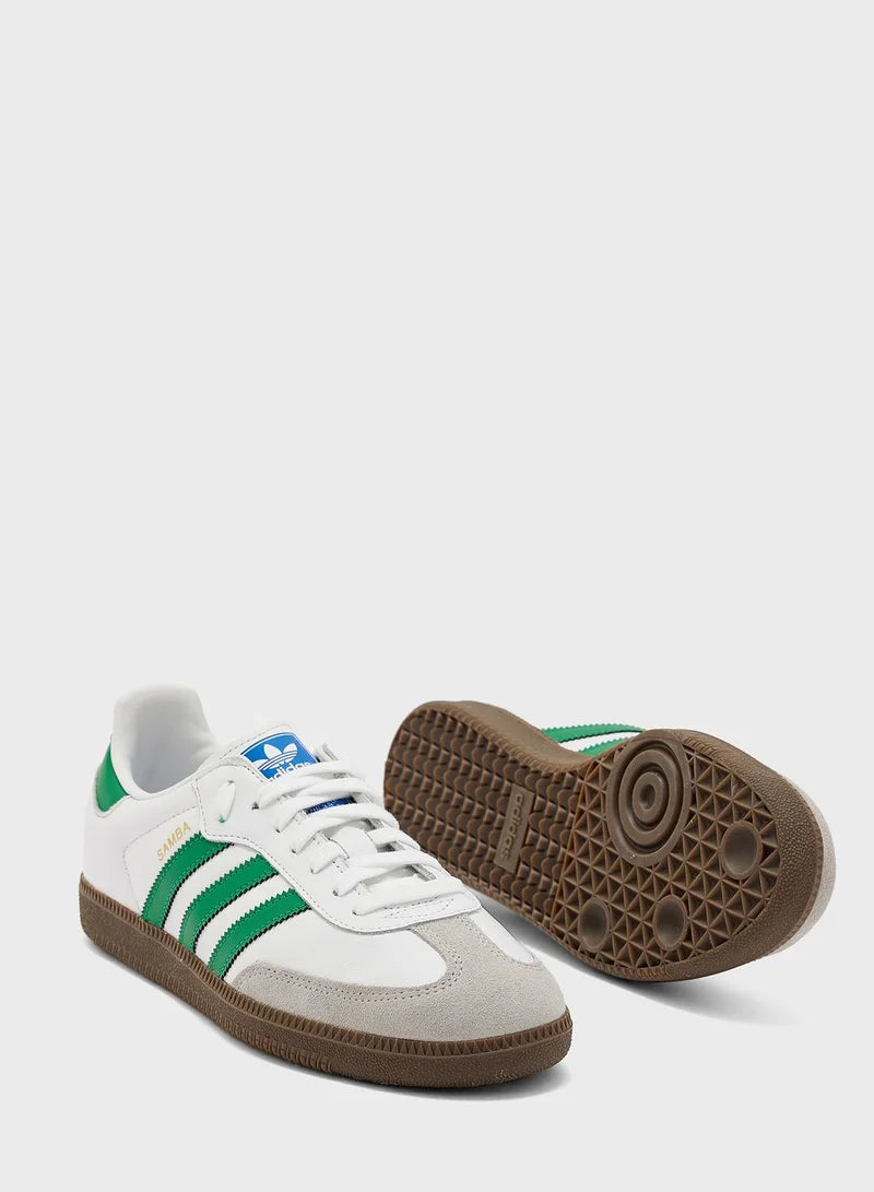 Adidas Samba White/ Green