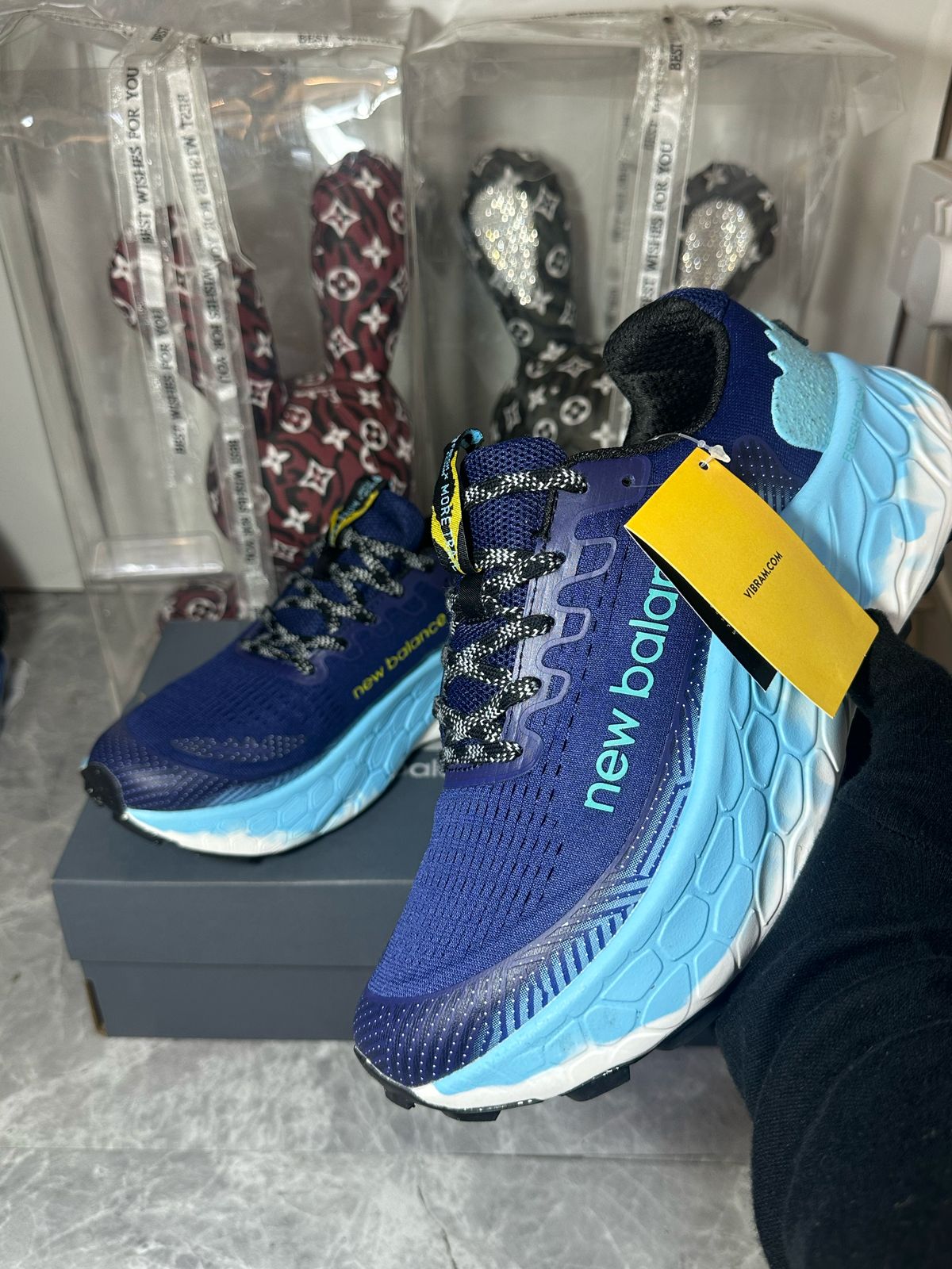 New Balance Fresh Foam X Trail More v3 2E Wide 'Navy Chrome Blue'