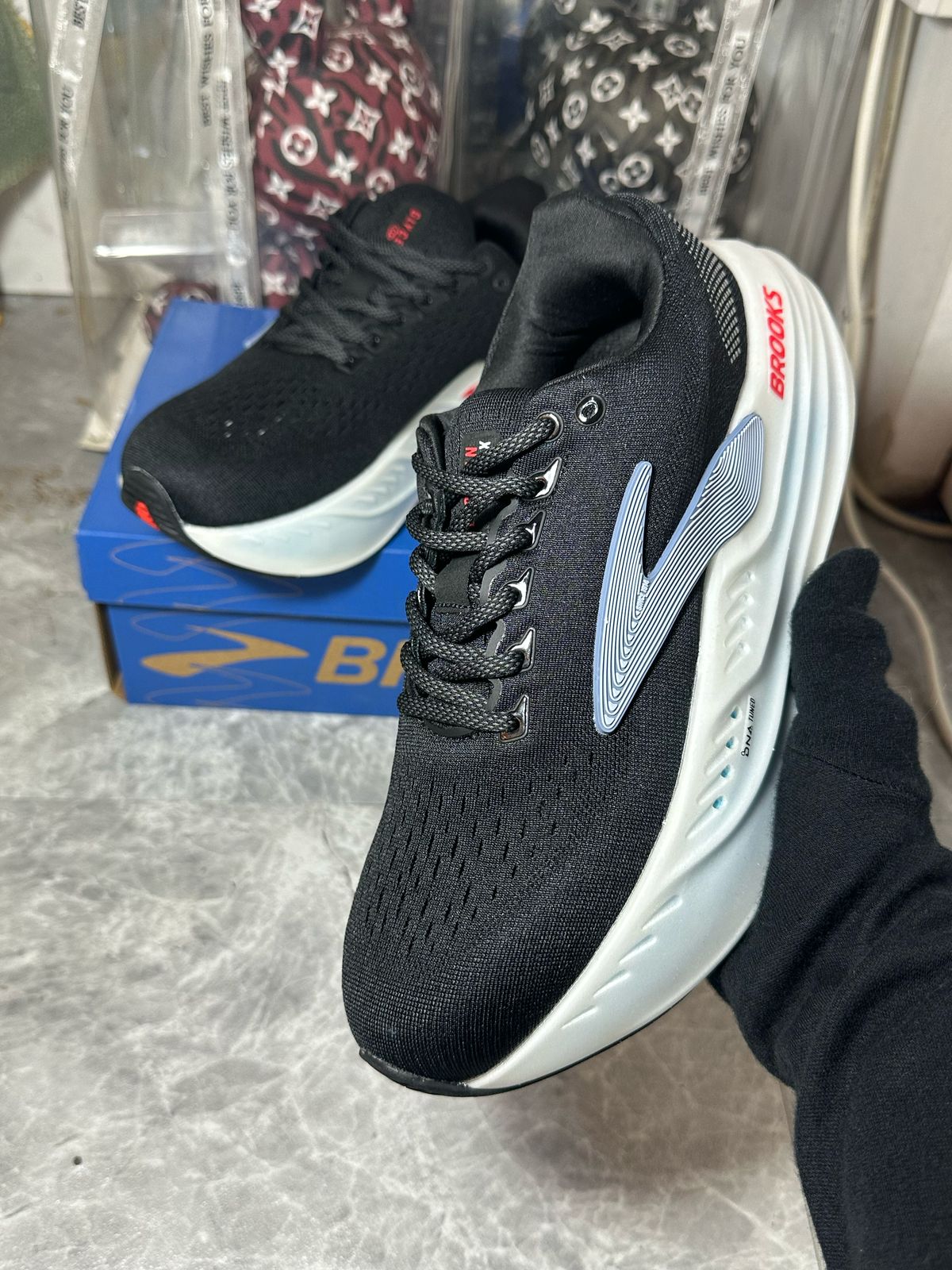 BROOKS Glycerin Max sneakers ‘Black sky blue’
